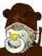 gapejak, babyjak, mustached gapejak, babyjak, animaljaks, 1soyjak, animal, baby, bald, black eyes
