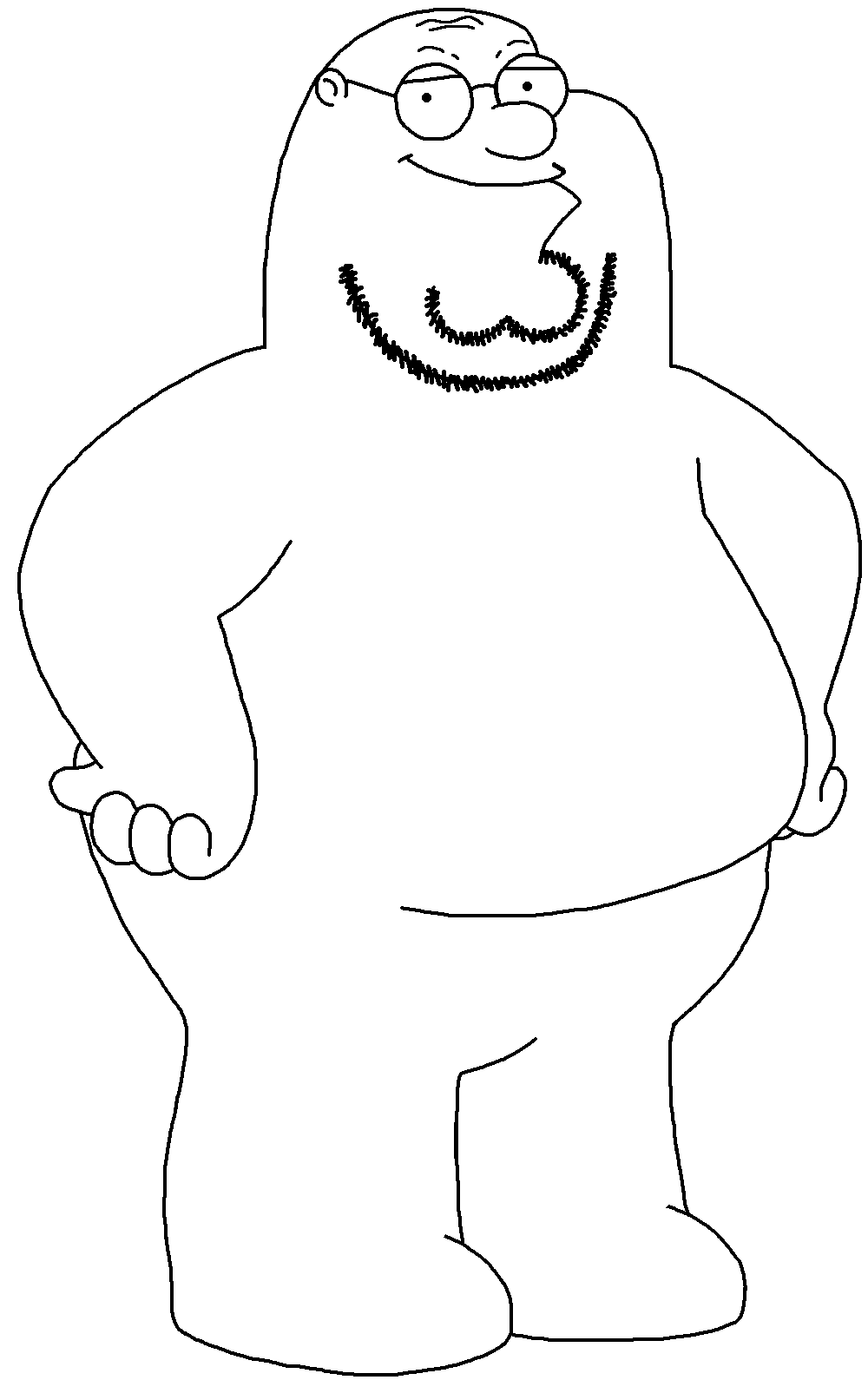 peter griffin, unknown, useful soys, 1soyjak, bald, black eyes, chin, closed mouth, cobson killer, double chin