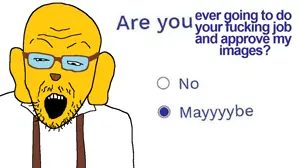 nerdson, 1soyjak, bald, black eyes, dog ear, ear, glasses, janny, looking down, open eyes