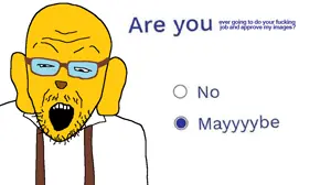 nerdson, unknown, 1soyjak, bald, clothes, forehead lines, glasses, half open eyes, janny, open mouth