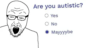 nerdson, unknown, 1soyjak, bald, forehead lines, glasses, half open eyes, open mouth, soyjak, stubble