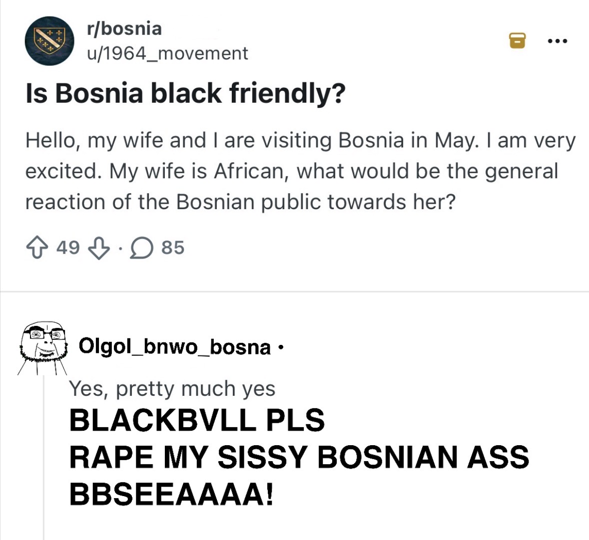bosnian, cobson, olgolstein, bbc, bbc slut, black, black eyes, bnwo, bosnia, bosniak