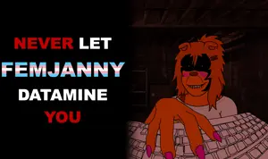 femjanny, markiplier soyjak, female markiplier, approved by namefags, brimstone creepypastas, 1soyjak, animal, animal ears, award, basement