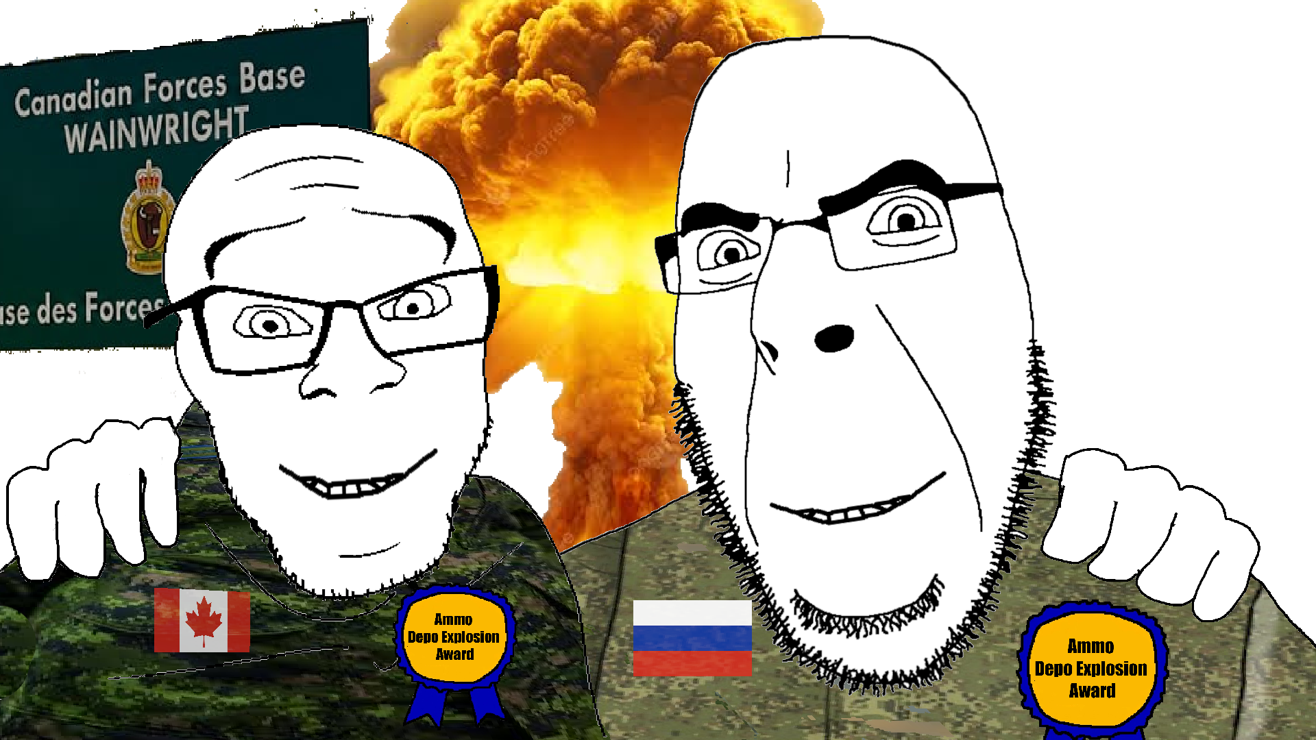 cobson, feraljak, no more brother wars, 2soyjaks, ammo, ammo depot, award, awards, bald, black eyes