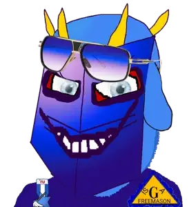 gapejak, tismjak, jannyjak, tismjak, 1soyjak, animal, badge, blue, blue eyes, blue skin