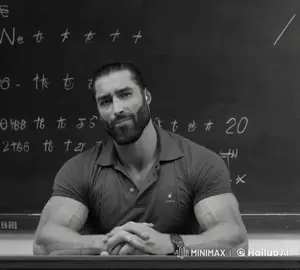 gigachad, 1nas, ak-47, animated, assault rifle, big buff grey man, blood, buff, chalkboard, dead