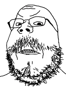 gapejak, mustached gapejak, obese gapejak, obese mustached gapejak, 1soyjak, angry, bald, beard, black eyes, chubby