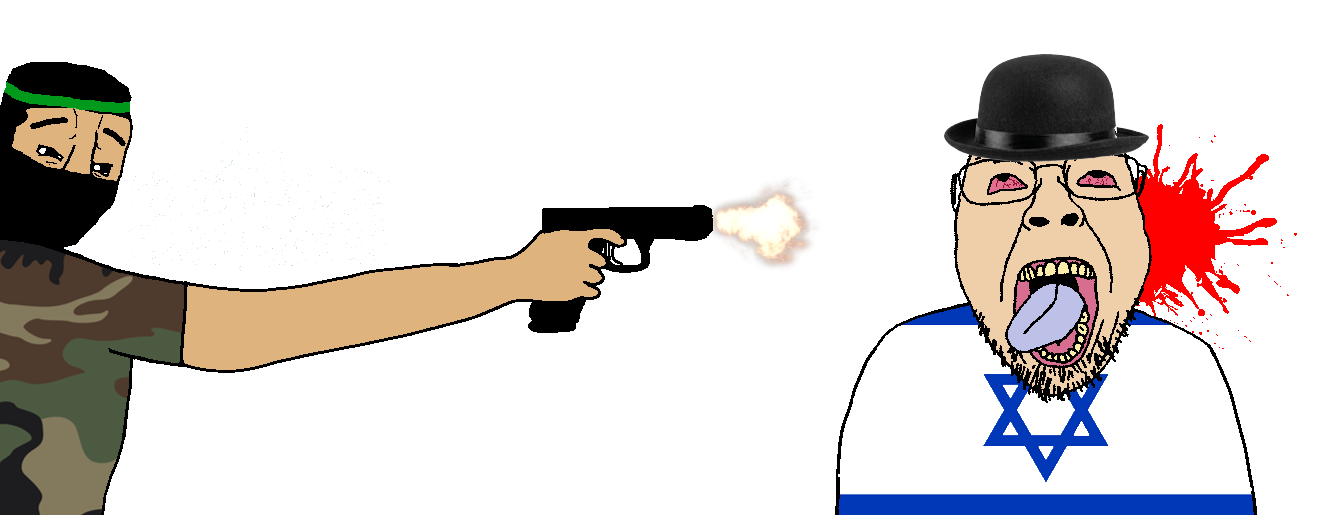 bernd, chudjak, 2soyjaks, ack, antisemitism, arab, arabic text, blood, blood spray, bloodshot eyes