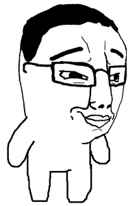chudjak, lil chuddy, 1soyjak, aliased, arm, baby, black hair, chud, closed mouth, deformed