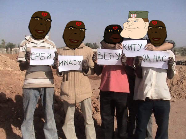 cobson, meximutt, mexiaryan, olgolstein, 5soyjaks, almost full body, black eyes, black hair, black skin, cyrillic text