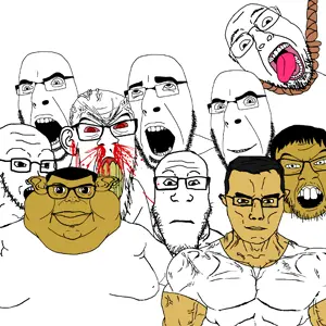 bernd, brandon, chudjak, cobson, feraljak, markiplier soyjak, soyak, branigger, chudjak front, feralrage