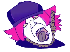 bernd, gapejak, hanging troonjak, troonjak, 1soyjak, ack, animation meme, clothes, crying, hanging