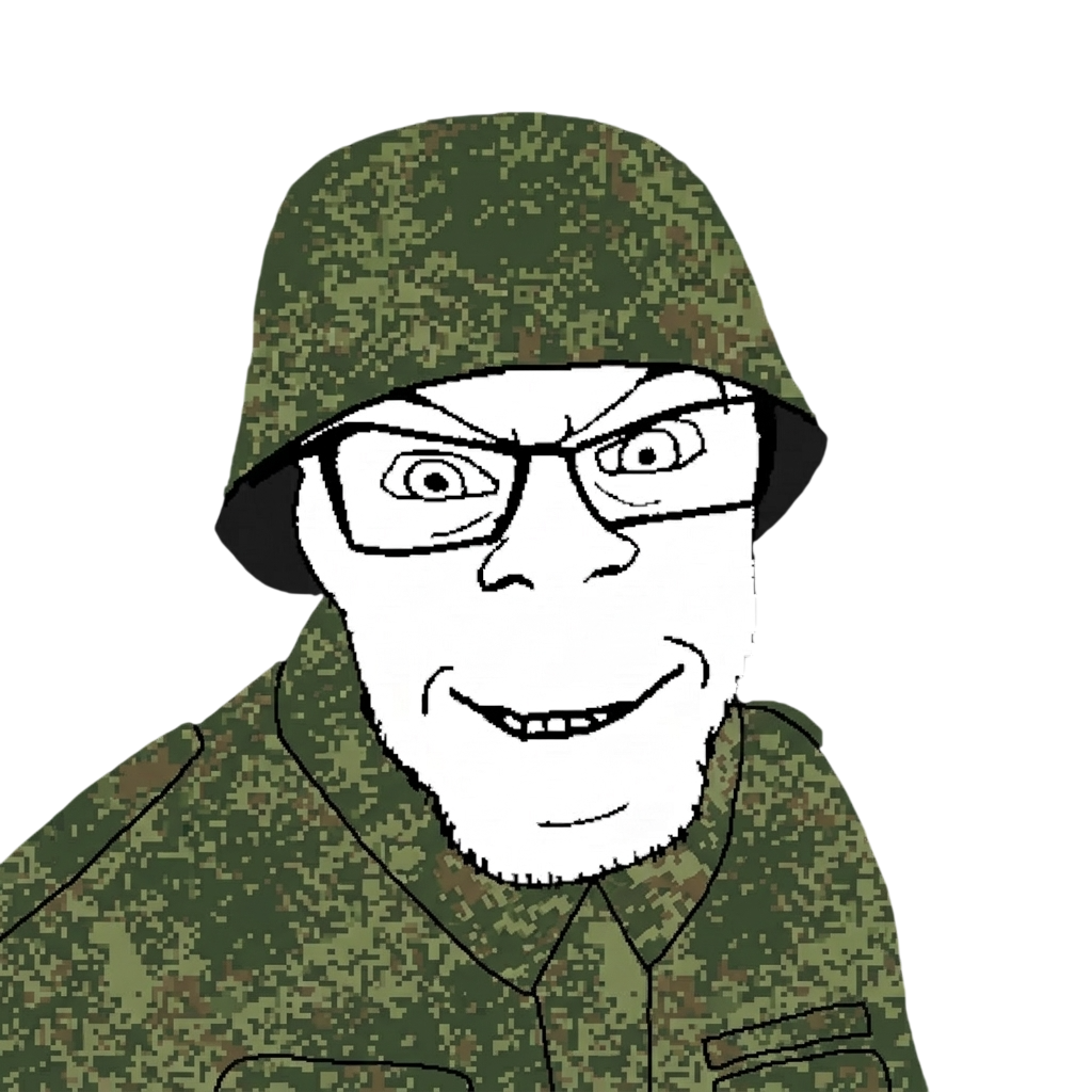 feraljak, 1soyjak, army, camouflage, clothes, collared shirt, combat helmet, emr pattern, glasses, grin