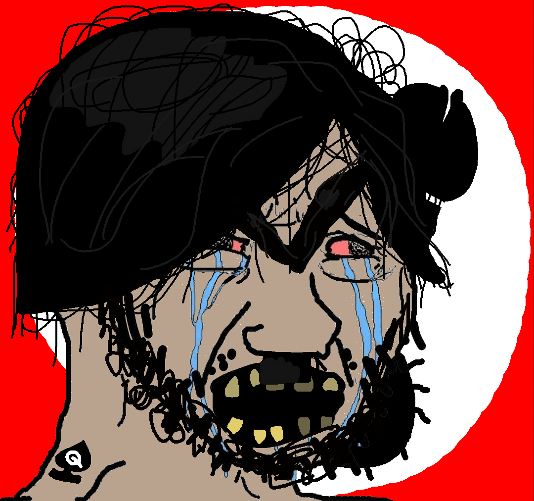 cryboy soyjak, soyak, soyak (crying), 1soyjak, adolf, adolf hitler, angry, bbc, black hair, brown skin