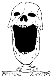 reaction soyjak, skeletonjak, 1soyjak, arms, bald, bone, bones, collarbone, half body, no beard