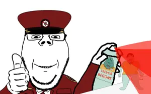 bernd, disgusting trevorcreature, gapejak, troonjak, wholesome soyjak, 3soyjaks, bald, black hair, bloodshot eyes, cap