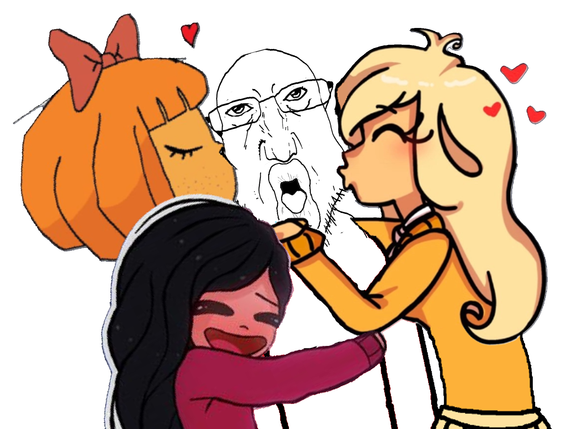 coinjak, slurpjak, broiler, punisher face, bald, closed eyes, coco schoppenboer, eyes, front view, glasses