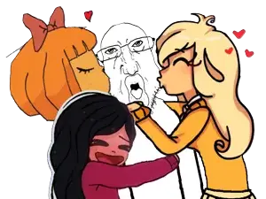 coinjak, slurpjak, broiler, punisher face, bald, closed eyes, coco schoppenboer, eyes, front view, glasses