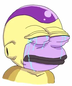 frieza, pepe, anime, closed eyes, closed mouth, crying, dragon ball super, frieza, looking to the right, no glasses