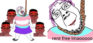 bernd, chudjak, troonjak, black hair, closed mouth, fat, front view, full body, glasses, hair