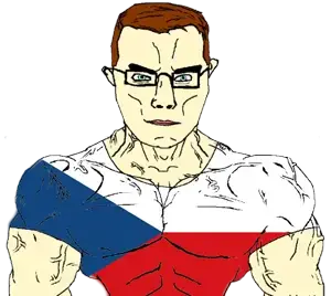 mexiaryan gerontophile, chudjak, chudjak front, muscular chud, aryan, a10 eyes, arm, blue eyes, brown hair, buff