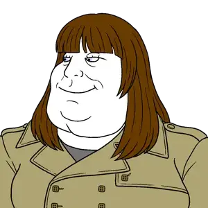 meximutt, female mexiaryan, mexiaryan, femjak, 1soyjak, a10 eyes, blue eyes, brown hair, closed mouth, female
