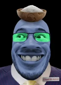 markiplier soyjak, grinlook poggers, best of namefags, 1soyjak, bald, best of salt, best of zach, black background, black eyes, blue skin