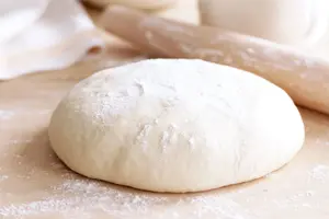 doughjak, 1soyjak, bald, dough, flour, front view, full body, irl background, no beard, no eyes