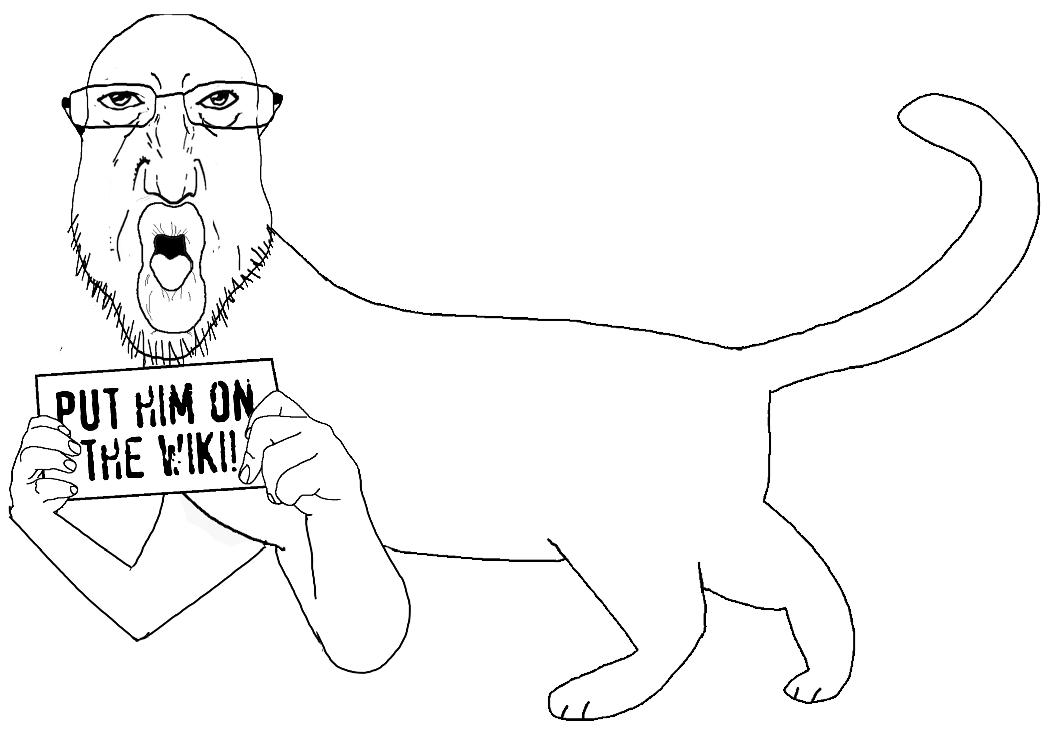 coinjak, slurpjak, broiler, punisher face, 1soyjak, 4 legs, animal, animaljaks, arm, bald