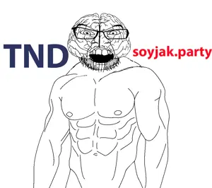 feraljak, angry, arm, brain, buff, glasses, objectsoy, open mouth, soyjak, soyjak party