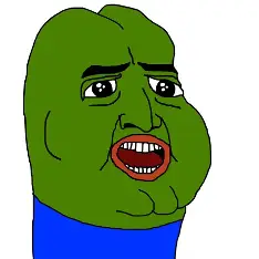 pepe, amphibian, animal, big lips, black eyes, blue shirt, chin, eyebrows, eyes, frog