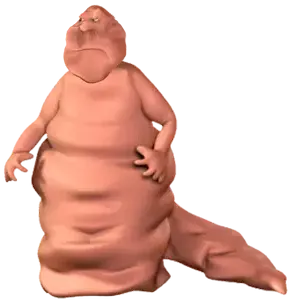 meximutt, 1soyjak, 3d, angry, arm, bald, blob, closed mouth, edit, fat