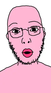 femnojak, unknown, femjak, 1soyjak, feminine, ftm, ftm tranny, glasses, lips, looking at you