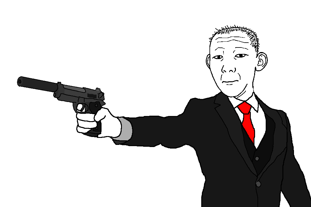 kuzjak, arm, bald, balding, beretta, beretta 92, closed mouth, clothes, firearm, gun
