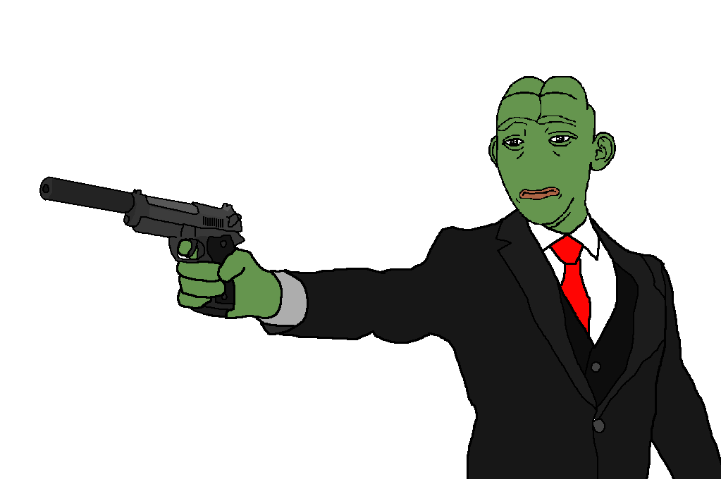 pepe, kuzjak, kuzepe, fusionjaks, amphibian, animal, arm, beretta, beretta 92, blue shirt