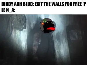 scp-106, meximutt, brazilmutt, 1soyjak, 4chan, almost full body, black eyes, caption, closed mouth, creepy