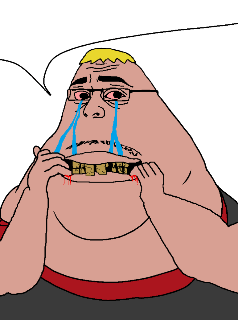 nate higgers, meximutt, obese chudnugget, big-boy, morbidmutt, obsessedchudnugget, natejak, 1soyjak, angry, bald