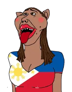 impish soyak ears, ameribimbo, impish amerimutt, amerimutt, femjak, foidjaks, 1soyjak, ahegao, asian, breasts