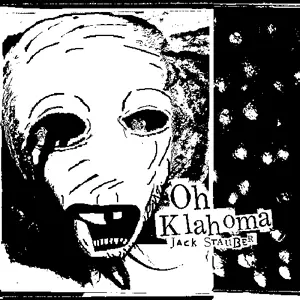 casnatus, 1soyjak, album cover, bald, black eyes, drawn background, high satuaration, jack stauber, looking at you, music