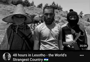 gigachad, gigachaded, 1nas, animal, balaclava, basotho, beard, black hair, brown beard, closed mouth