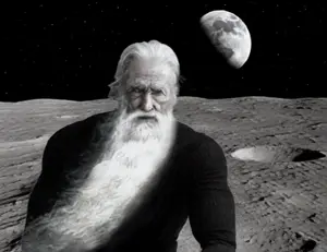gigachad, old gigachad, 1nas, asteroid, beard, black background, black eyes, black shirt, buff, closed mouth