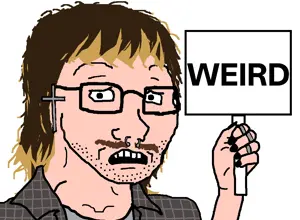 soyak, black text, brown hair, brown mustache, christian cross, christianity, clothes, concerned, dyed hair, earring