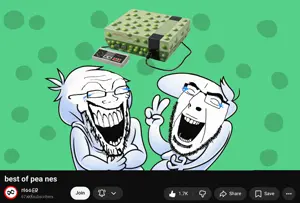 cobson, soyak, 2soyjaks, best of, closed eyes, drawn background, glasses, hair, laughing, nes