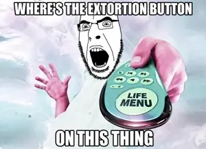 cobson, arm, bald, beard, clothes, extorter, extortion, eyebrows, glasses, hands