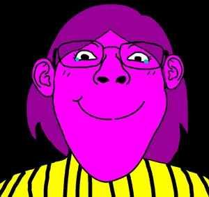 bernd, gapejak, bridget, female gapejak, femjak, foidjaks, 1soyjak, black background, closed mouth, crying