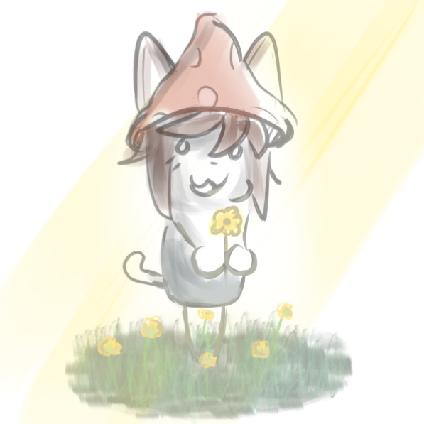shrooma, tama, animal, brown hair, cat, cat ear, cat ears, catgirl, cute, ears