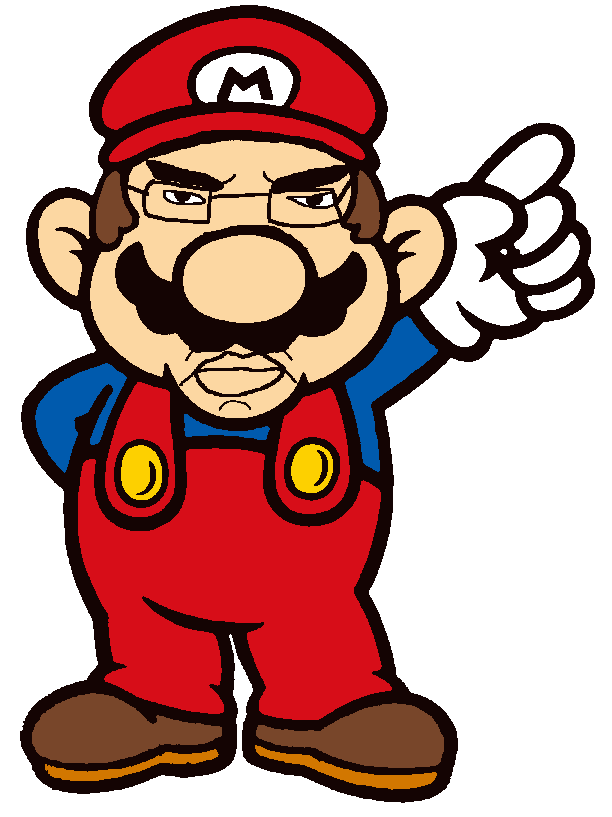 mario, chudjak, pol face, 1soyjak, angry, black eyes, blue shirt, brown hair, cap, chubby