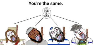 bernd, cobson, hanging troonjak, troonjak, 4soyjaks, ack, atheism, bald, beard, black hair