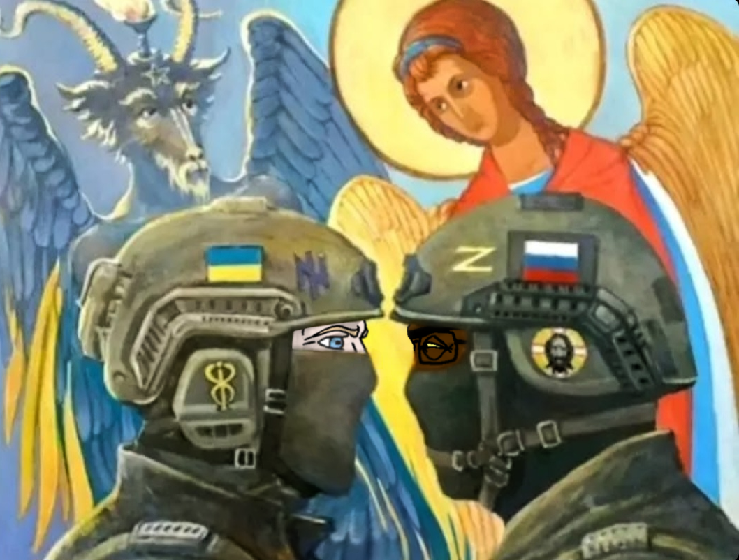 yes chad, chudjak, perceptive chud, 2soyjaks, azov battalion, black skin, blue eyes, christianity, face mask, mask