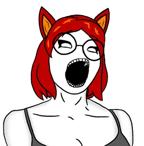 tama, cobson, female cobson, femjak, foidjaks, 1soyjak, animated, bra, breasts, cat ears